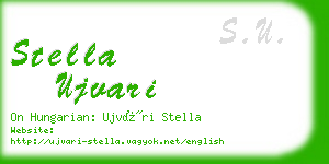 stella ujvari business card